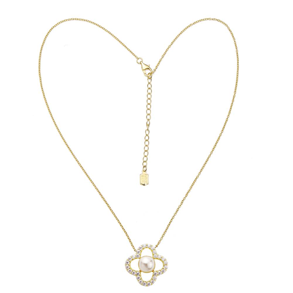 Picture of Fabian Gold Plated Women Necklace - FLJ-NET1198-16-NL