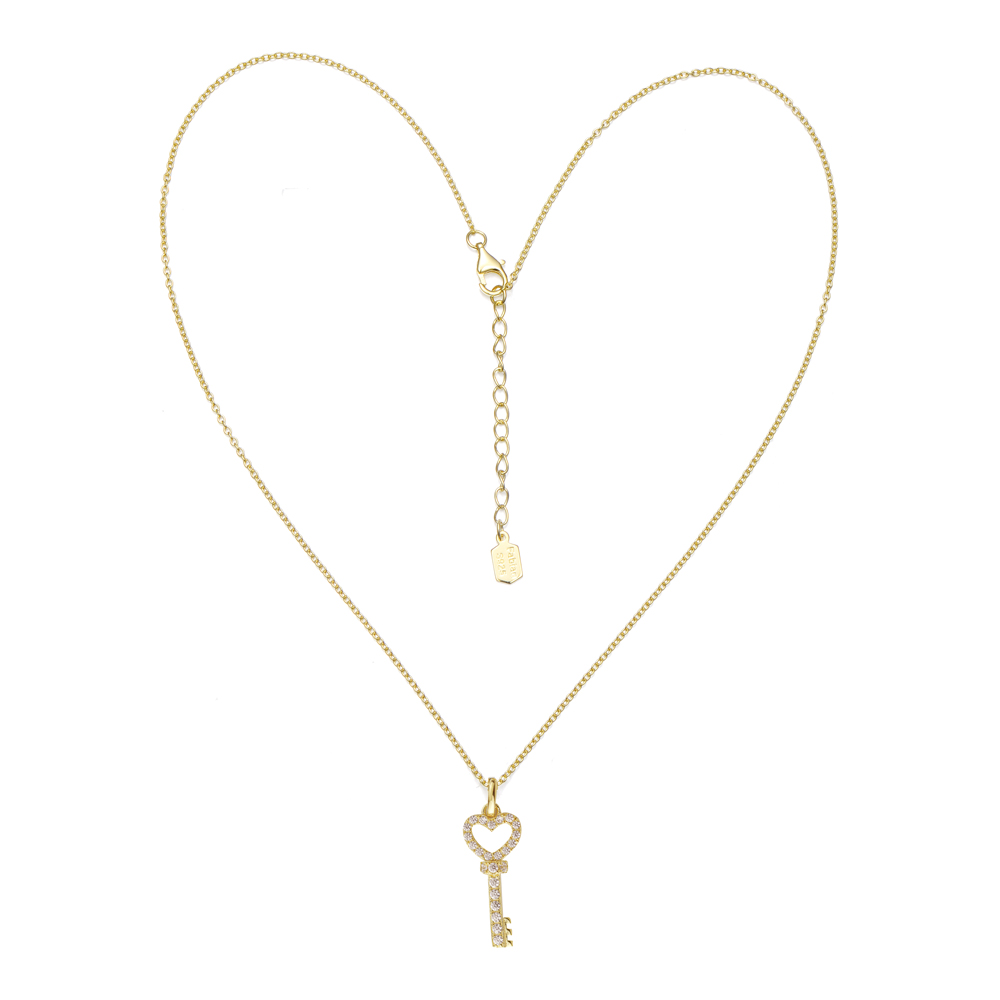 Picture of Fabian Gold Plated Women Necklace - FLJ-NET1781-NL